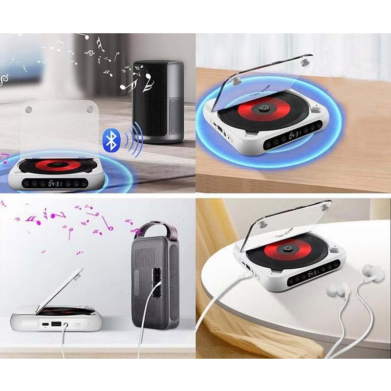 Bærbar CD-afspiller - Bluetooth | Hi-Fi Lyd | Flere Farver
