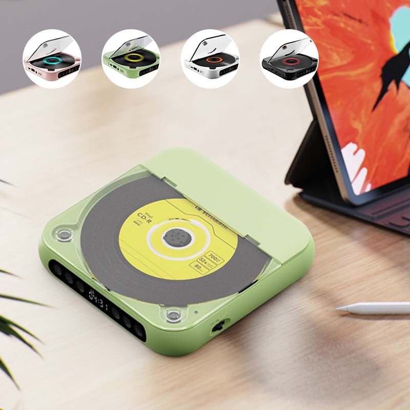 Bærbar CD-afspiller - Bluetooth | Hi-Fi Lyd | Flere Farver