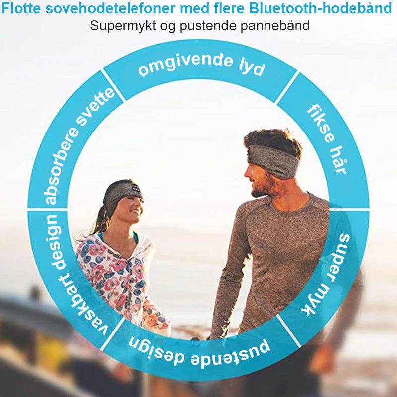 Bluetooth Sports Hovedbånd - Trådløs Musik & Komfort