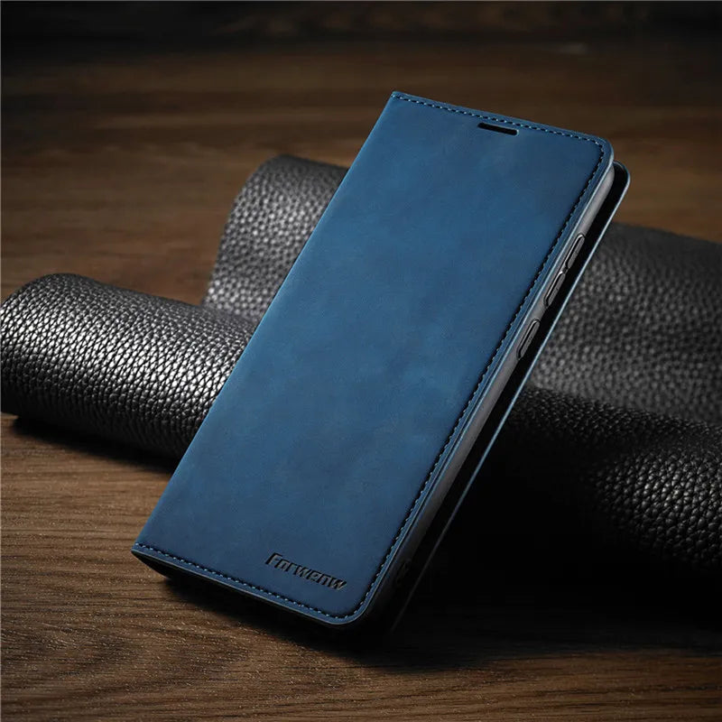 Magnetisk iPhone-cover i Premium Læder til Mænd og Kvinder
