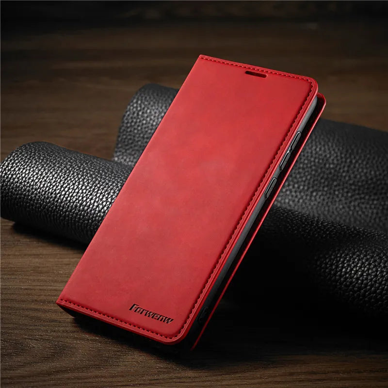 Magnetisk iPhone-cover i Premium Læder til Mænd og Kvinder