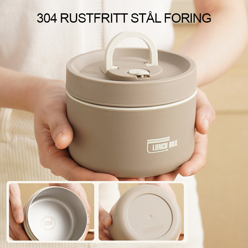 Isoleret Madkasse med Vakuumforsegling - Rustfrit Stål