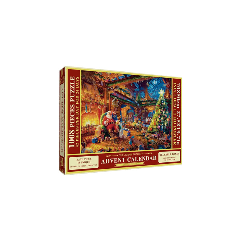 Julepuslespil Adventskalender - 24 Dages Nedtælling
