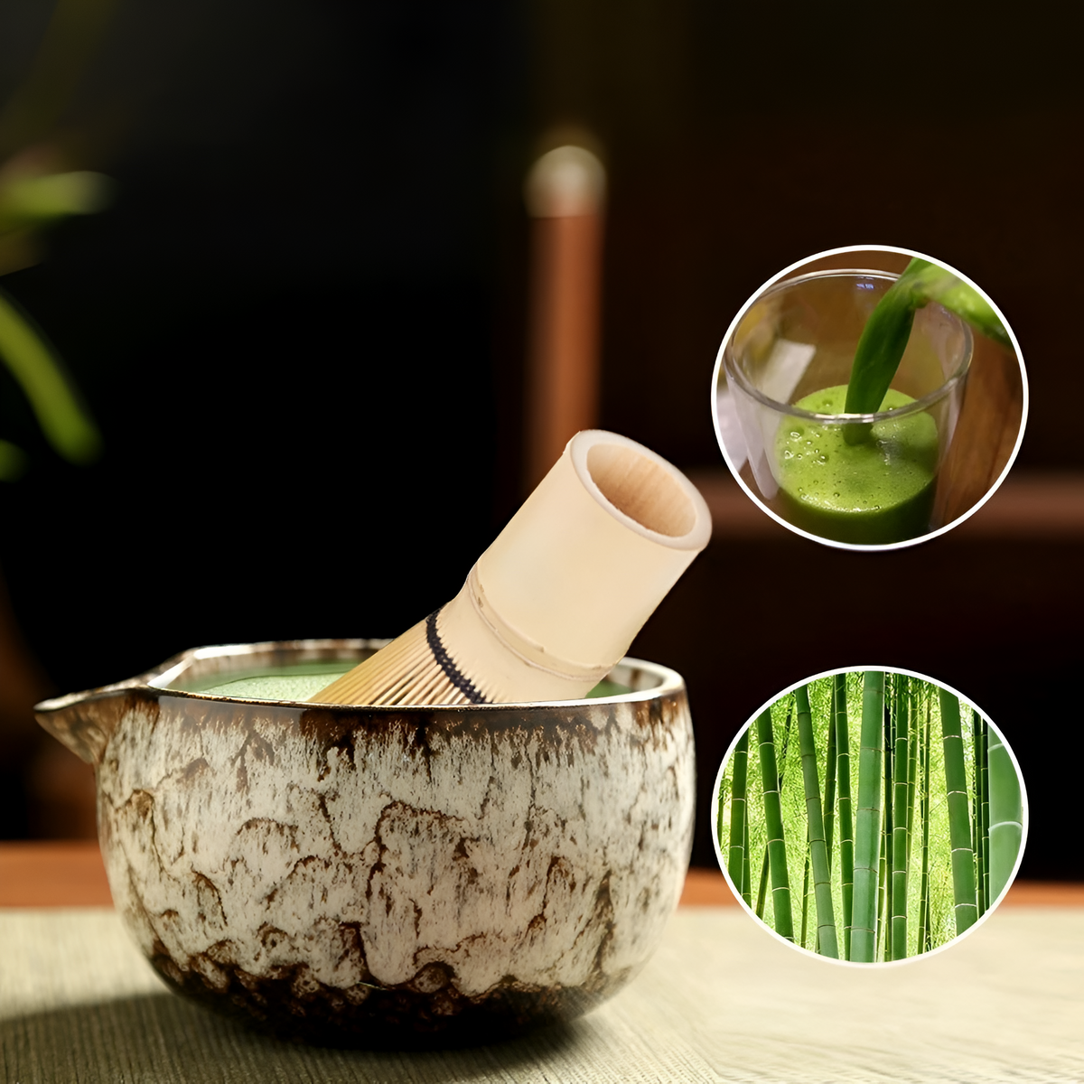 Matcha Keramik Sæt - Traditionel Te-Ceremoni | 6 dele