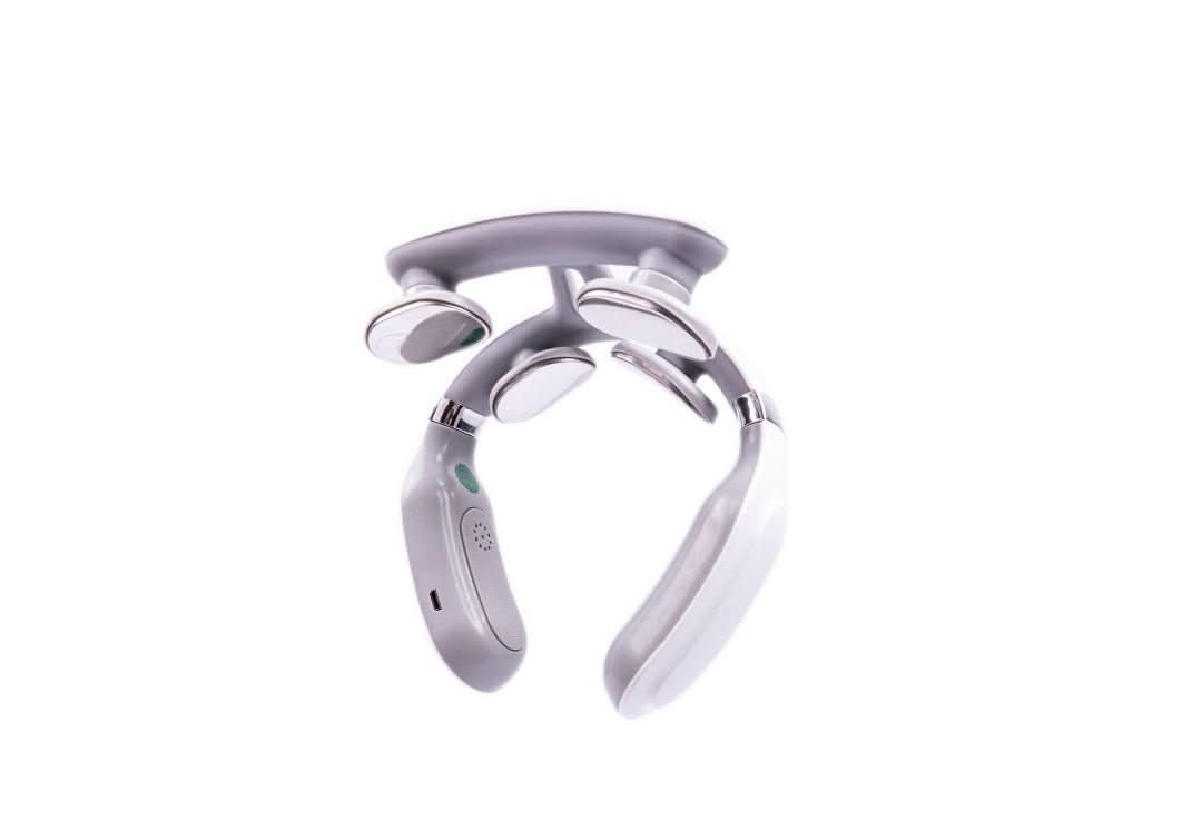 Nakkemassageapparat med Varme og Vibration til Stresslindring