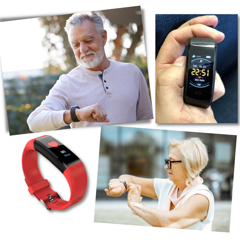 Smartwatch til Ældre - Enkel Betjening - Sundheds- og Træningssporing
